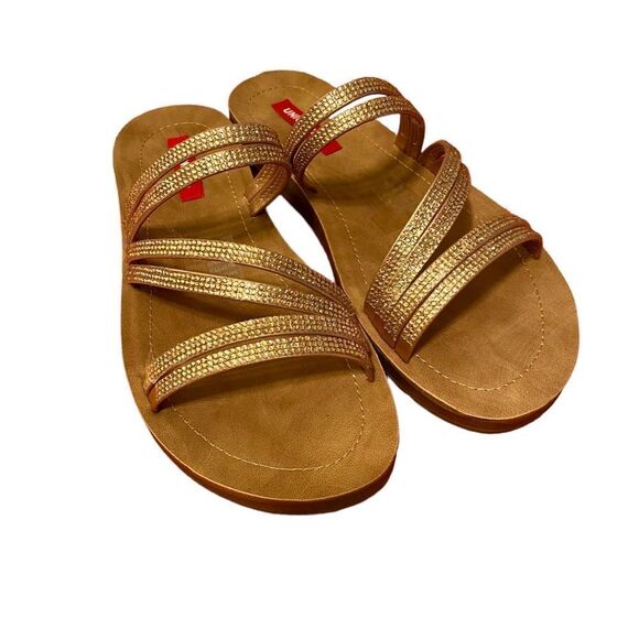 UNIONBAY Sailer Jeweled Strappy Sandals in Rose Gold in ladies 8M - Picture 3 of 5